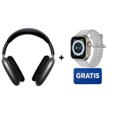 Auriculares E9 PRO Max con Cancelación de Ruido + Smartwatch Gratis | Sonido Premium, Bluetooth 5.1 y Envío Rápido