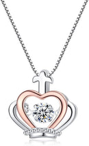 Collar con colgante de corona