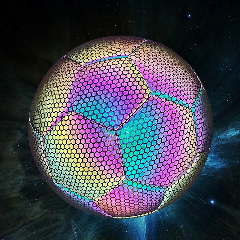 Balón de Fútbol Luminoso Reflectante para Noche | Incluye Bomba y Bolsa de Transporte