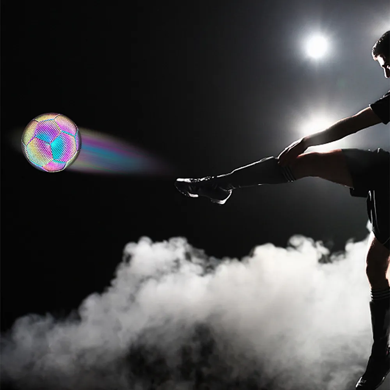 Balón de Fútbol Luminoso Reflectante para Noche | Incluye Bomba y Bolsa de Transporte