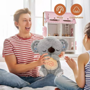 Peluche Koala que Respira para Bebés | Ayuda para Dormir con Música y Luz Relajante, Juguete Sensorial Antiestrés